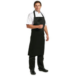 Tablier bavette Whites polyester-coton noir XL — B887