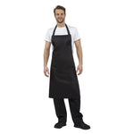 Tablier bavette Whites polyester-coton noir XL — B887