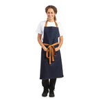 Tablier bavette Southside bleu denim  — B980
