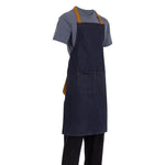 Tablier bavette Southside bleu denim  — B980