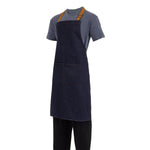 Tablier bavette Southside bleu denim  — B980