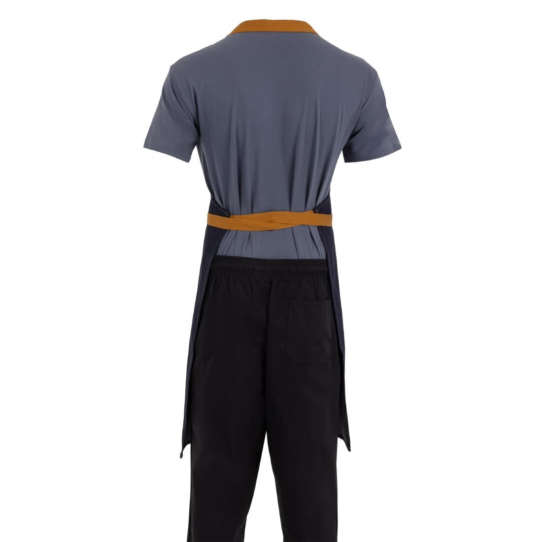Tablier bavette Southside bleu denim  — B980