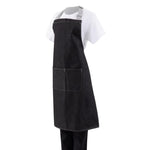 Tablier bavette denim Southside noir — B981
