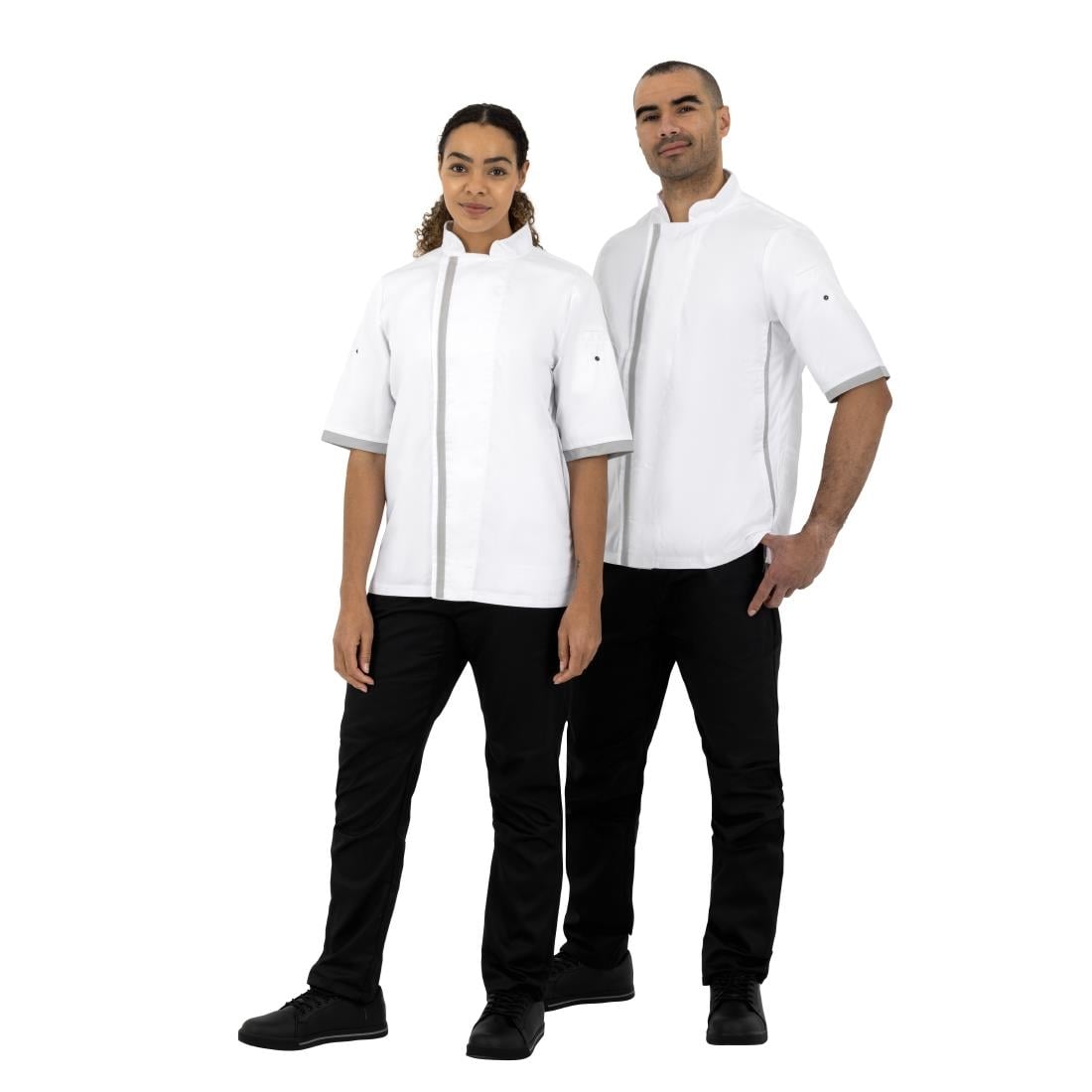 Veste de cuisine blanche à manches courtes Southside XS — B998-XS