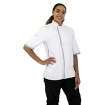 Veste de cuisine blanche à manches courtes Southside XS — B998-XS