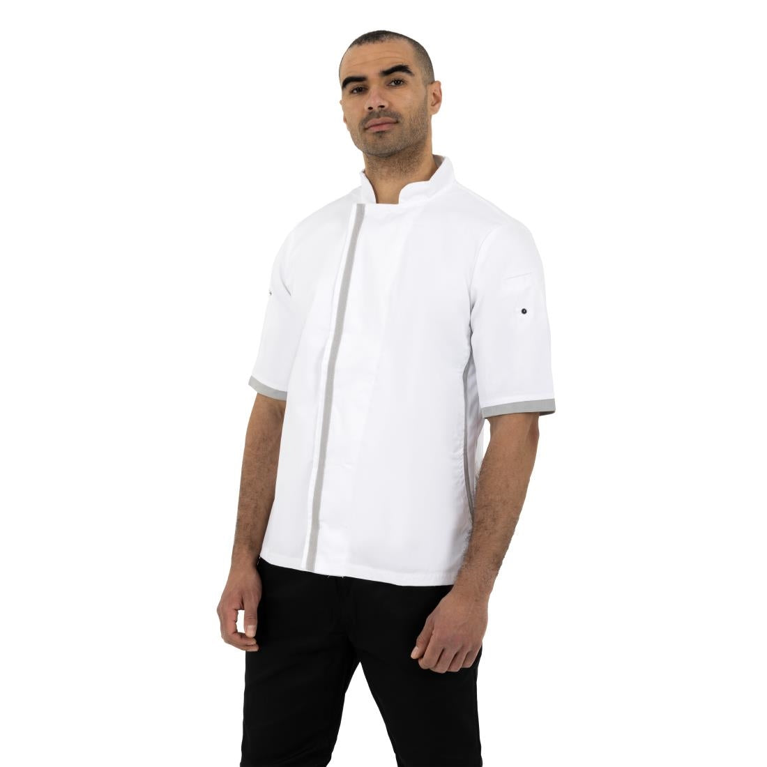 Veste de cuisine blanche à manches courtes Southside M — B998-M