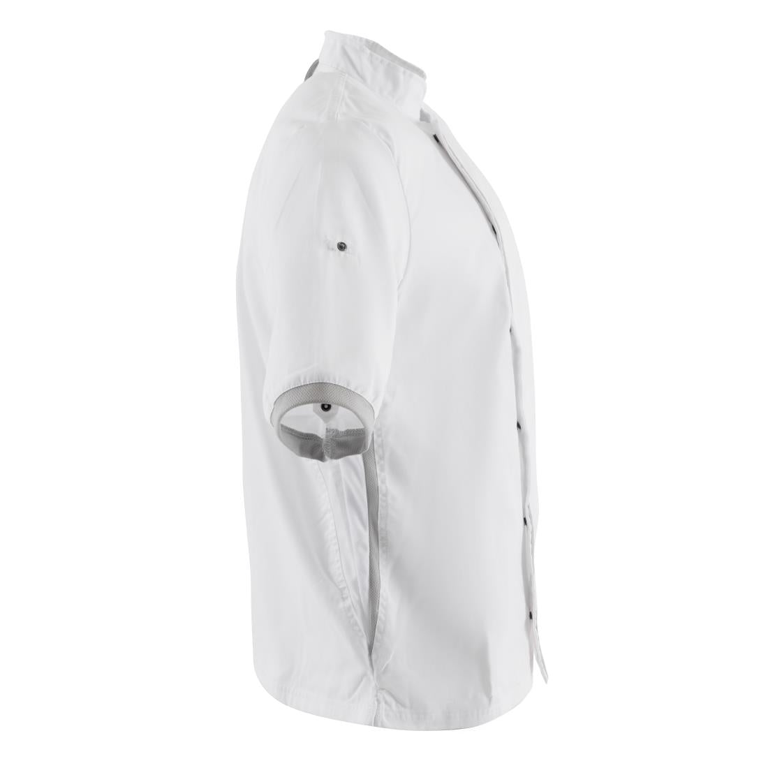 Veste de cuisine blanche à manches courtes Southside M — B998-M