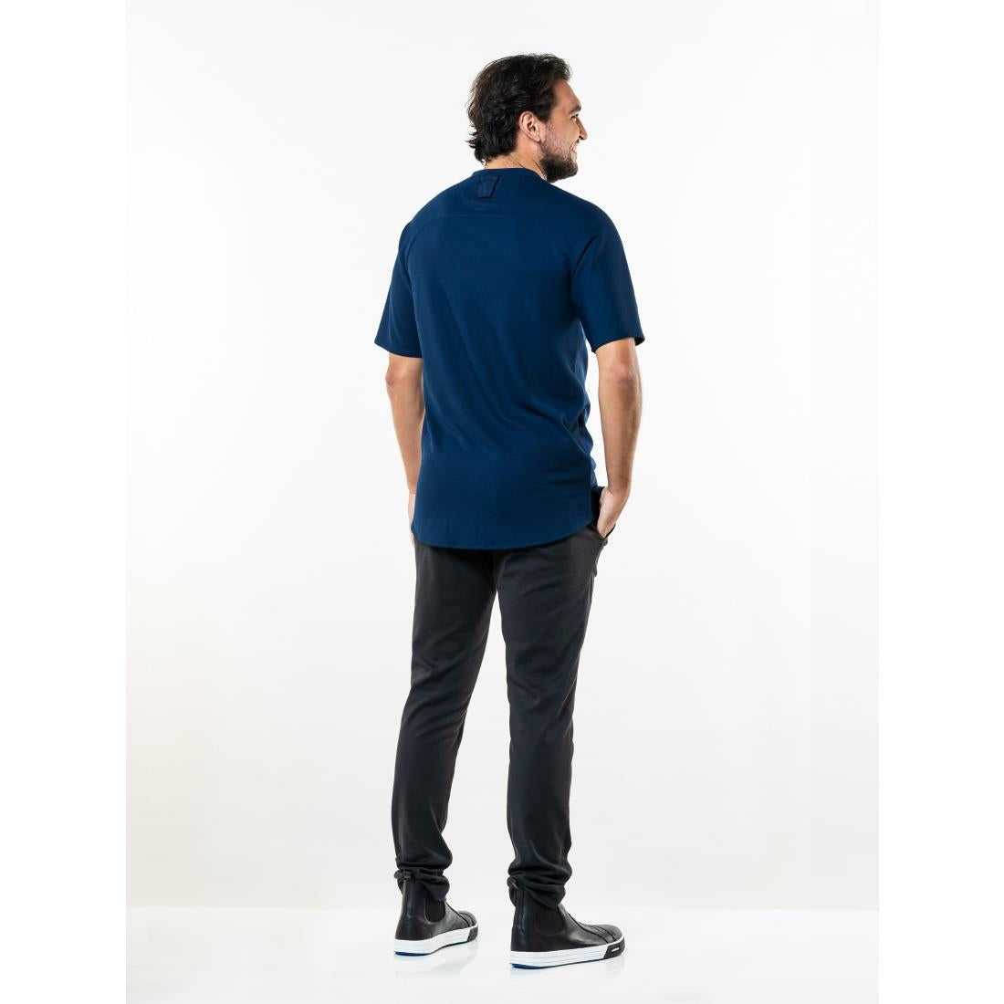 T-shirt mixte manches courtes Chaud Devant Valente UFX marine taille L — BA017-L
