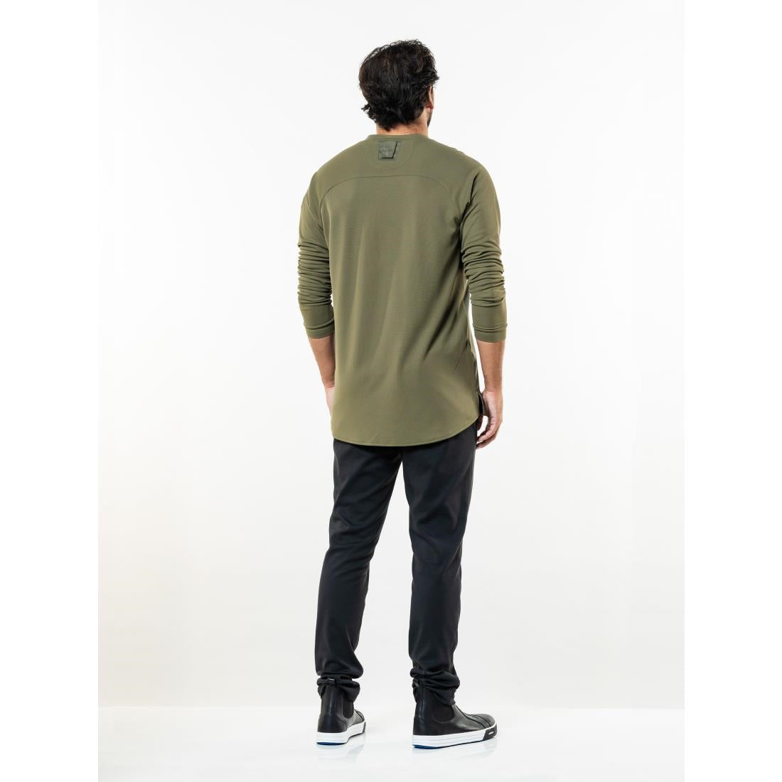 T-shirt mixte manches longues Chaud Devant Valente UFX vert taille L — BA018-L