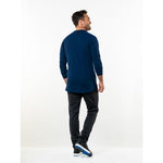 T-shirt mixte manches longues Chaud Devant Valente UFX marine taille M — BA019-M