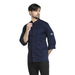 Veste de cuisine Chaud Devant Salerno bleue taille S — BA021-S