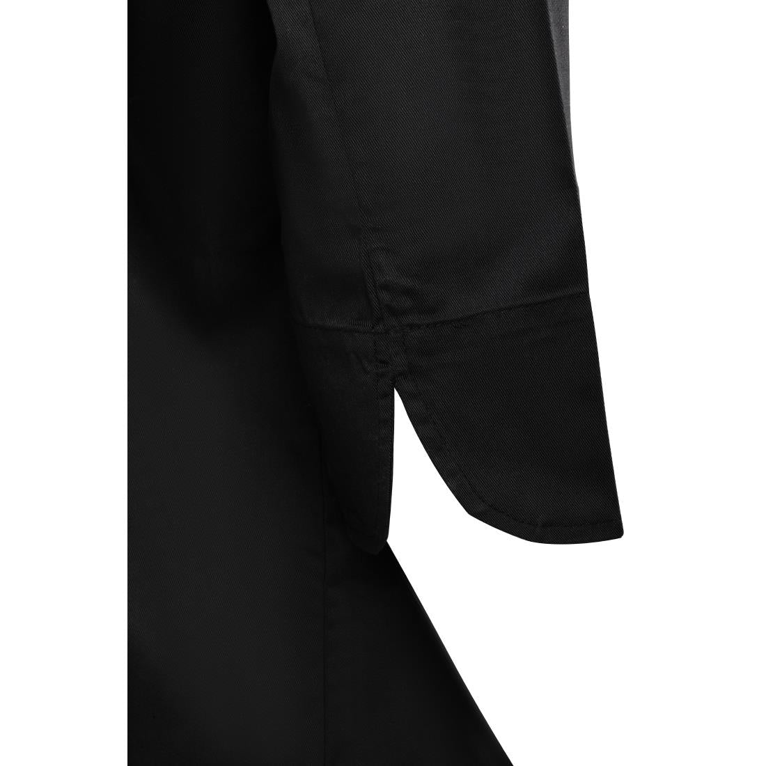 Veste de cuisinier femme ajustée Whites noire taille L — BA110-L