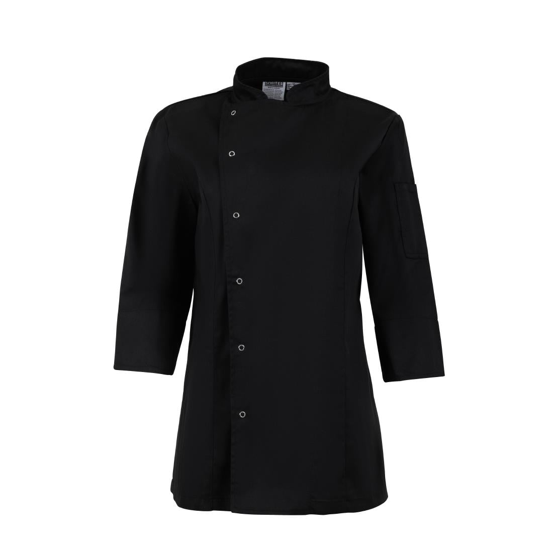 Veste de cuisinier femme ajustée Whites noire taille L — BA110-L