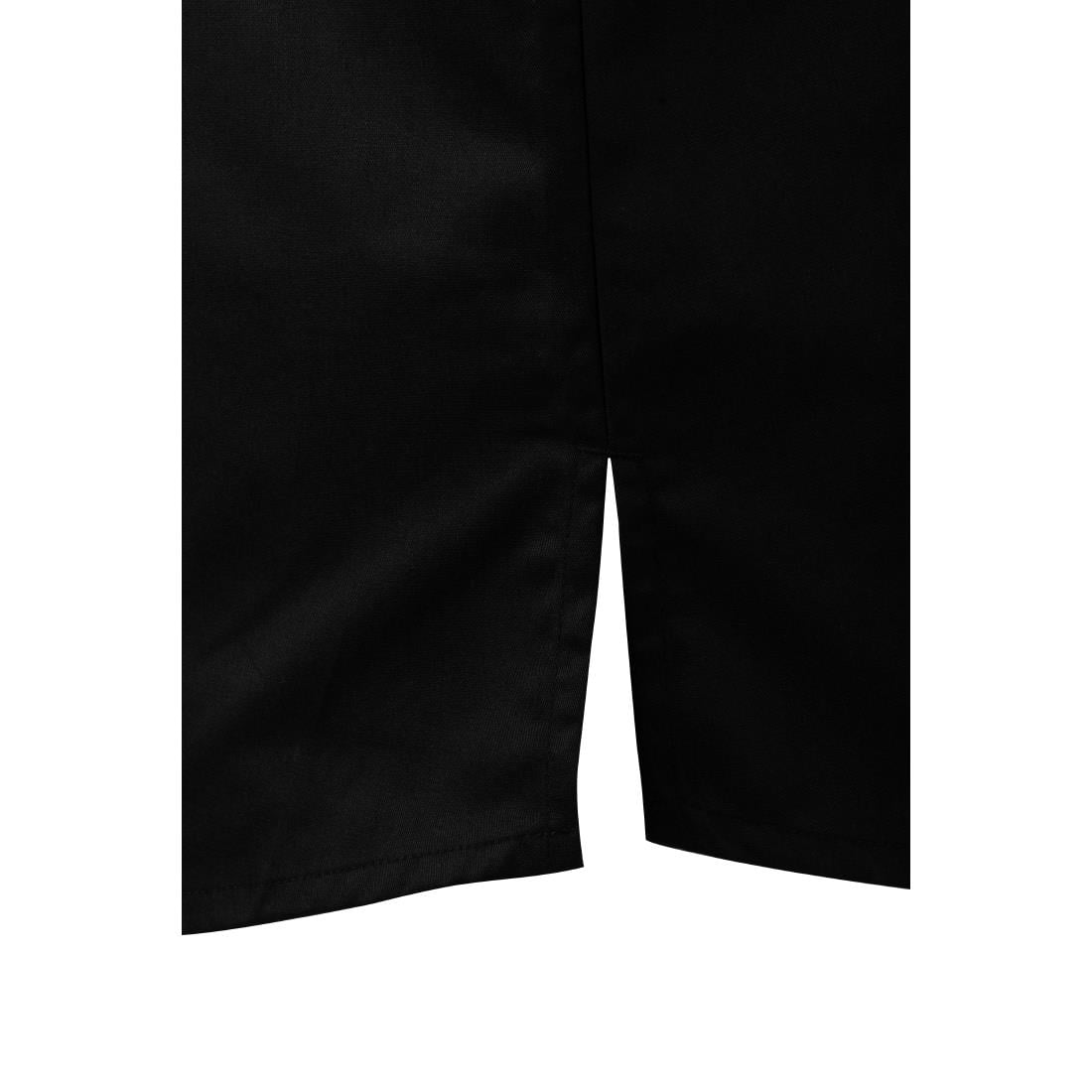 Veste de cuisinier en maille à manches courtes Southside Harlem noire S — BA115-S