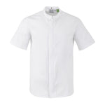 Veste de cuisinier en maille à manches courtes Southside Harlem blanche L — BA116-L