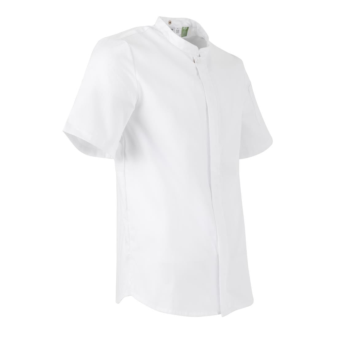 Veste de cuisinier en maille à manches courtes Southside Harlem blanche L — BA116-L