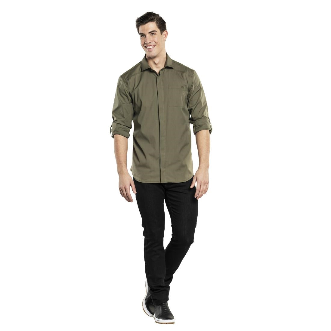 Chemise homme UFX Chaud Devant verte L — BA137-L