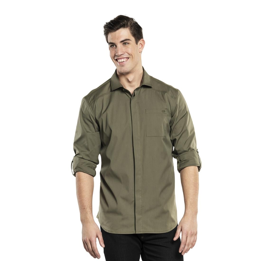 Chemise homme UFX Chaud Devant verte M — BA137-M