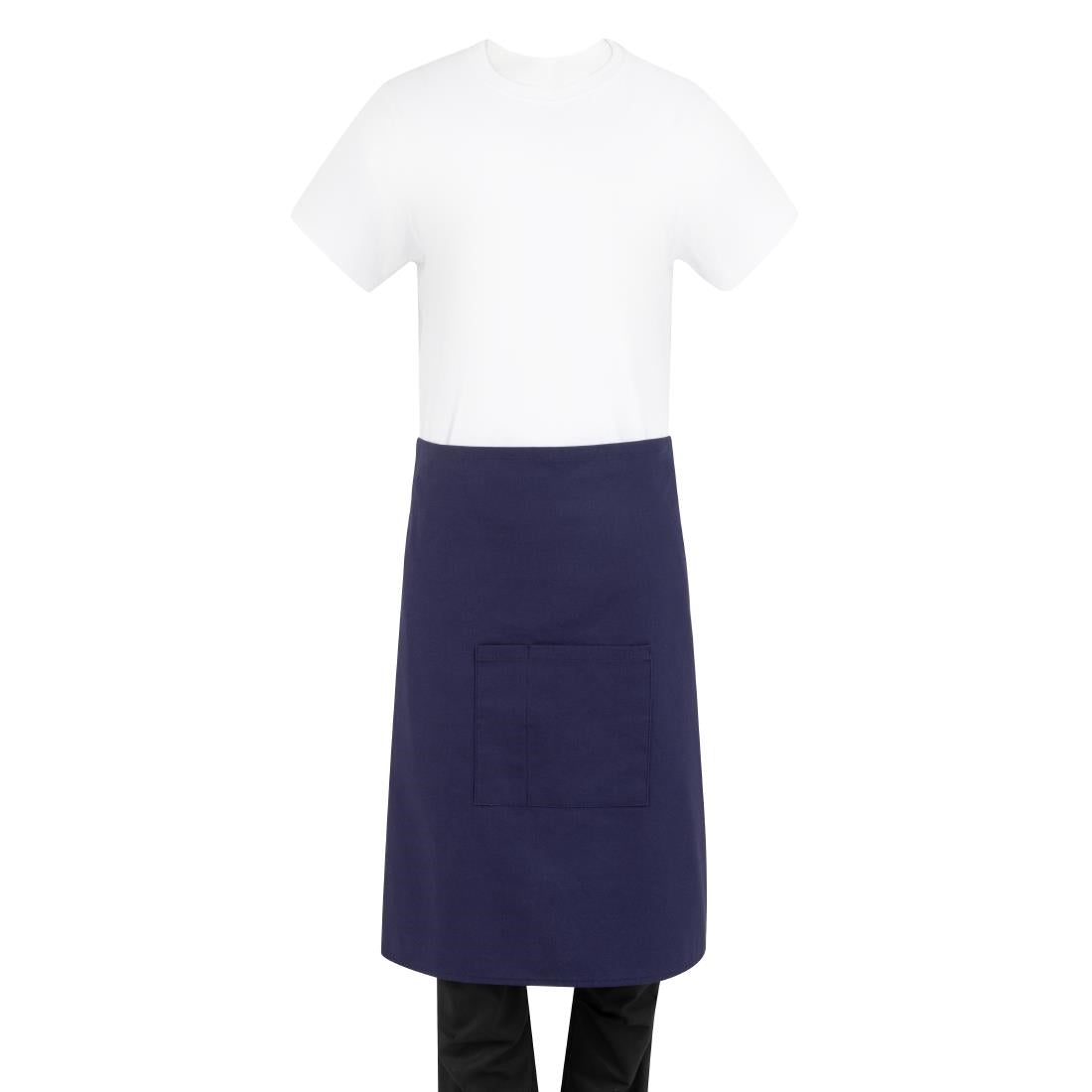 Tablier bistro en toile de coton Southside marine — BA165
