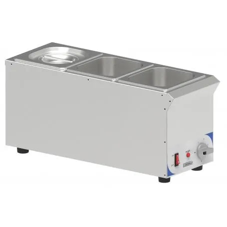 BAIN-MARIE À SAUCE 3 X GN 1/6 COMPACT  CBMS316V