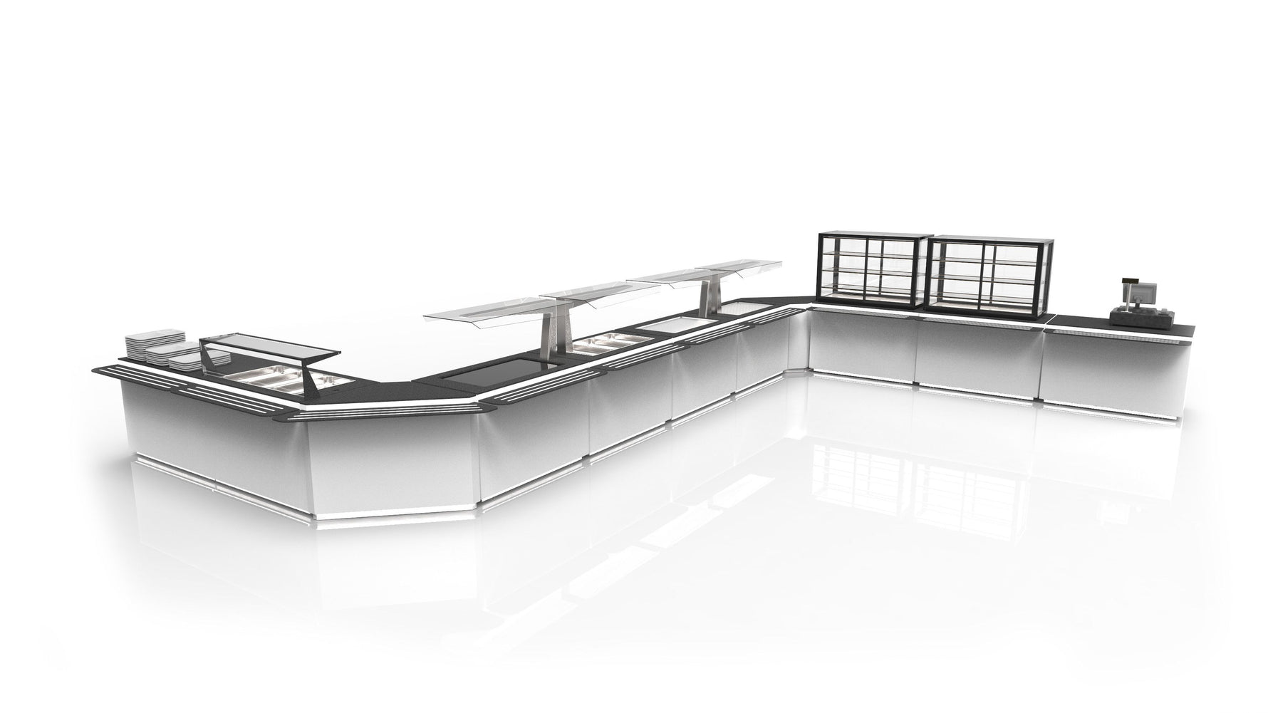 Buffet Chaud de Base – Sahara  – Série BUS – 1300x700x875 mm