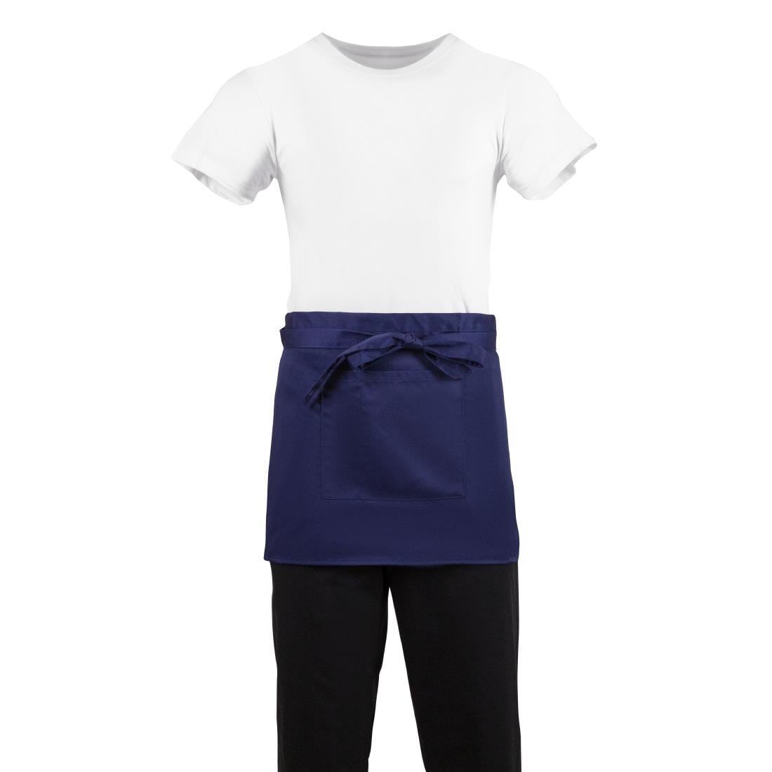 Tablier serveur court Whites bleu marine — BB179