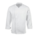 Veste de cuisine mixte légère à fermeture éclair Hartford Chef Works Urban blanche S — BB264-S
