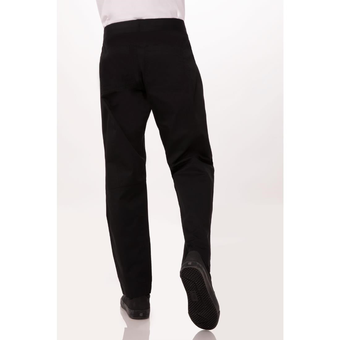 Pantalon slim léger homme Chef Works noir L — BB301-L