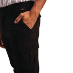 Pantalon homme slim stretch Cargo noir 46 — BB463-36