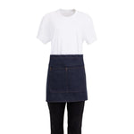 Tablier serveur Southside denim bleu et ceinture ocre — BB465