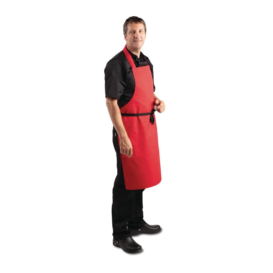 Tablier bavette Whites rouge — BB466