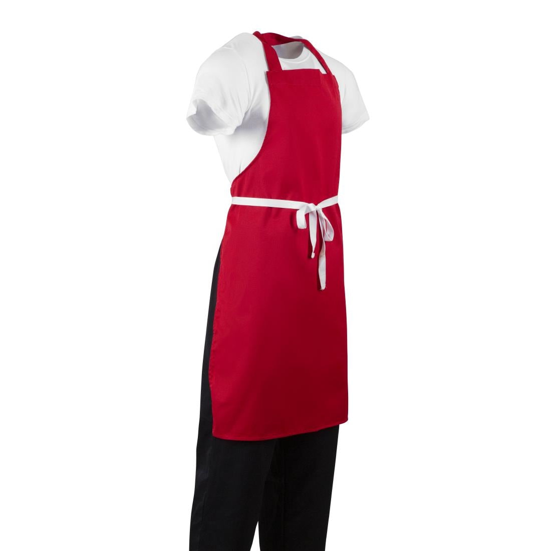 Tablier bavette Whites rouge — BB466