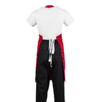 Tablier bavette Whites rouge — BB466