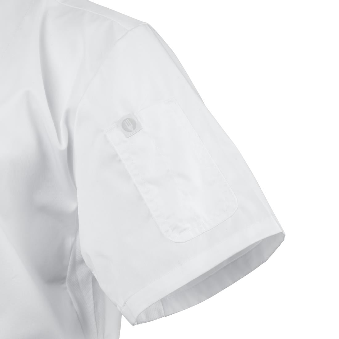Veste de cuisinier à manches courtes Chef Works Cannes L — BB669-L