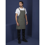 Tablier bavette en coton Southside kaki — BB684