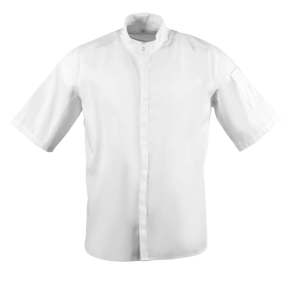 Veste de cuisine mixte col officier Southside blanche XL — BB702-XL