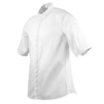 Veste de cuisine mixte col officier Southside blanche M — BB702-M