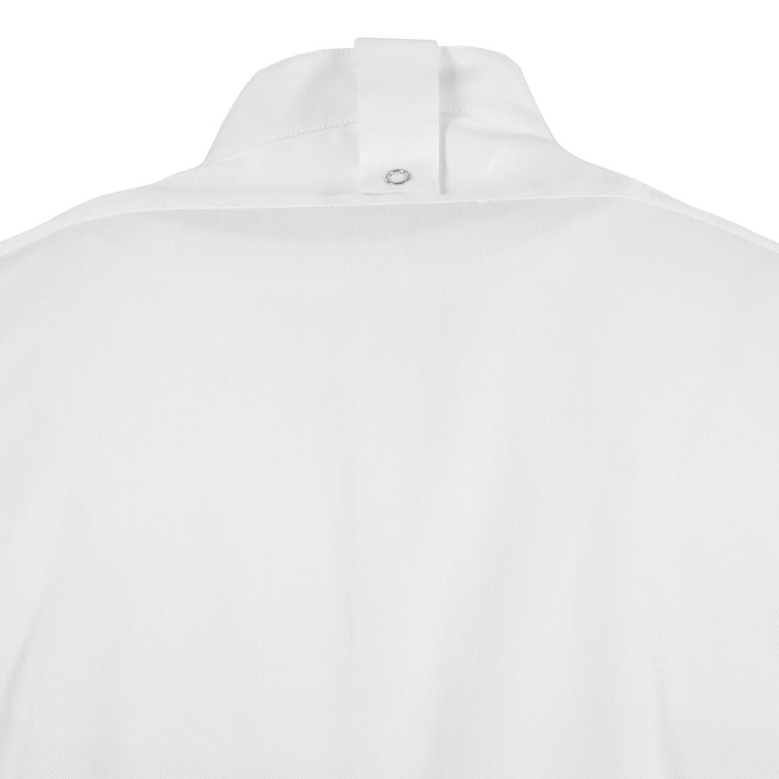 Veste de cuisine mixte col officier Southside blanche M — BB702-M