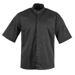 Veste de cuisine mixte col officier Southside noire L — BB711-L