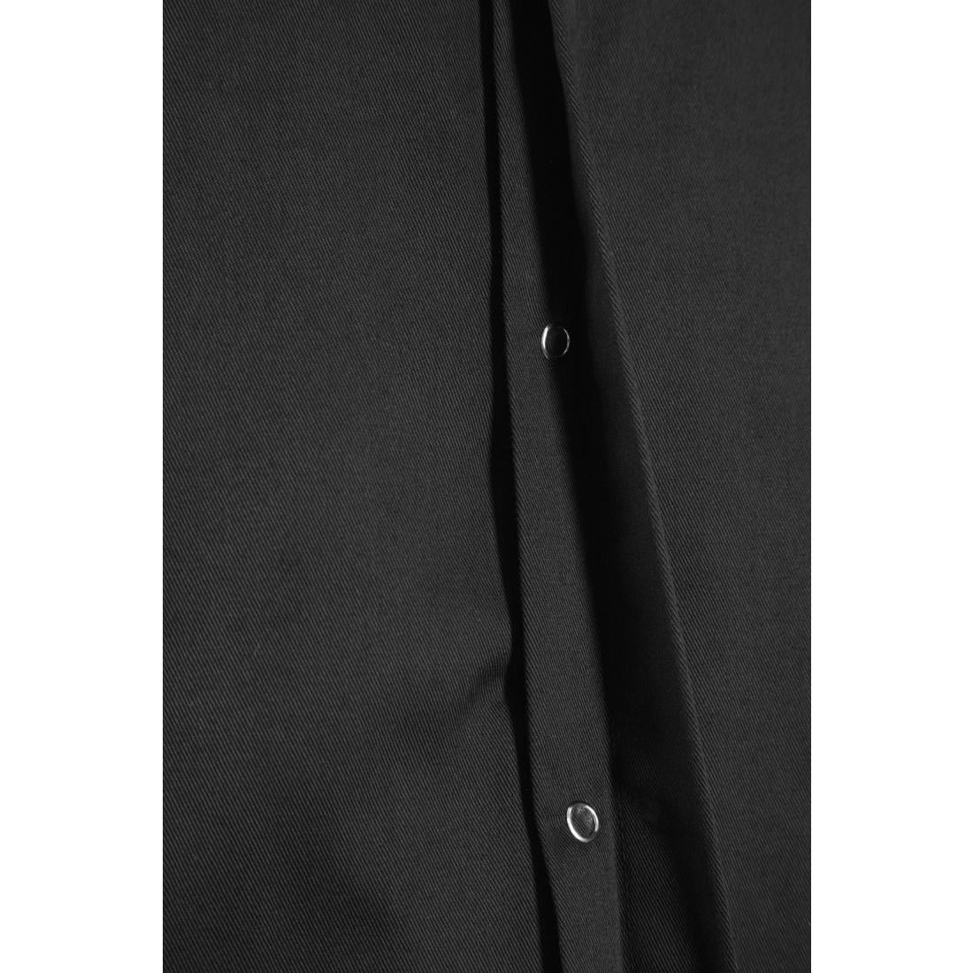 Veste de cuisine mixte col officier Southside noire XL — BB711-XL