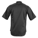 Veste de cuisine mixte col officier Southside noire L — BB711-L