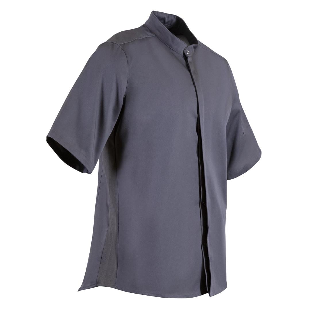 Veste col officier Southside gris anthracite - Taille S — BB712-S