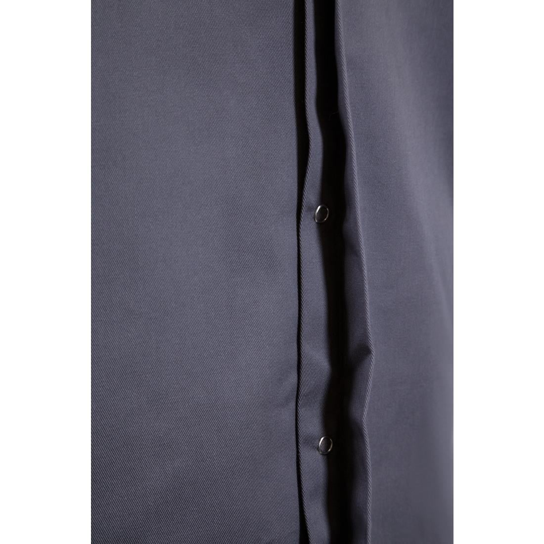 Veste col officier Southside gris anthracite - Taille S — BB712-S