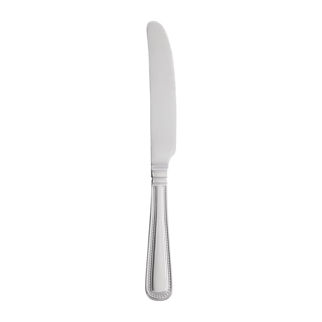 Couteaux de table manche solide Olympia Bead (lot de 12) — C125