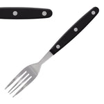 Fourchettes à viande Olympia manche noir (lot de 12) — C135