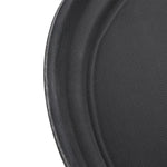Plateau ovale antidérapant en polypropylène noir Olympia Kristallon 685mm — C162