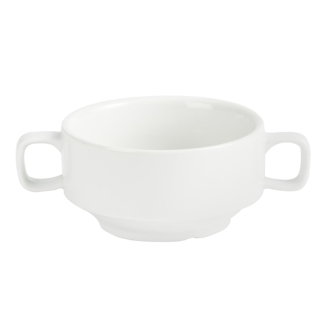 Bols à soupe avec anses Olympia Whiteware 400ml (lot de 6) — C239