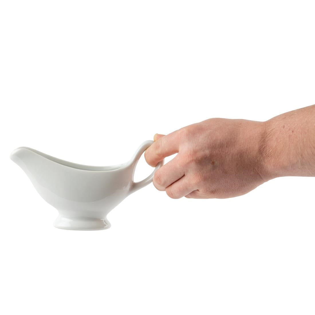 Saucières blanches Olympia Whiteware 180ml (Lot de 6) — C243
