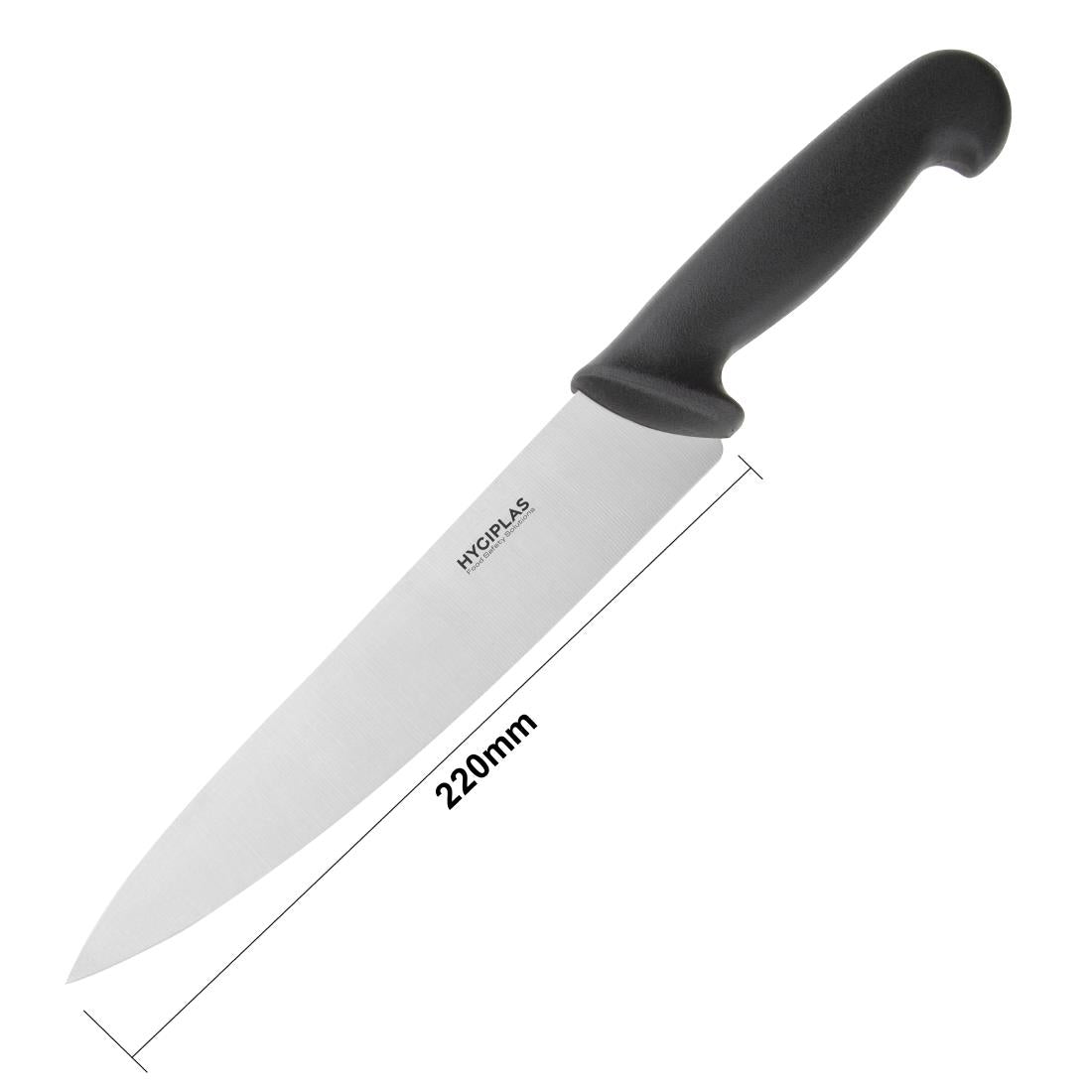 Couteau de cuisine Hygiplas noir 215mm — C265