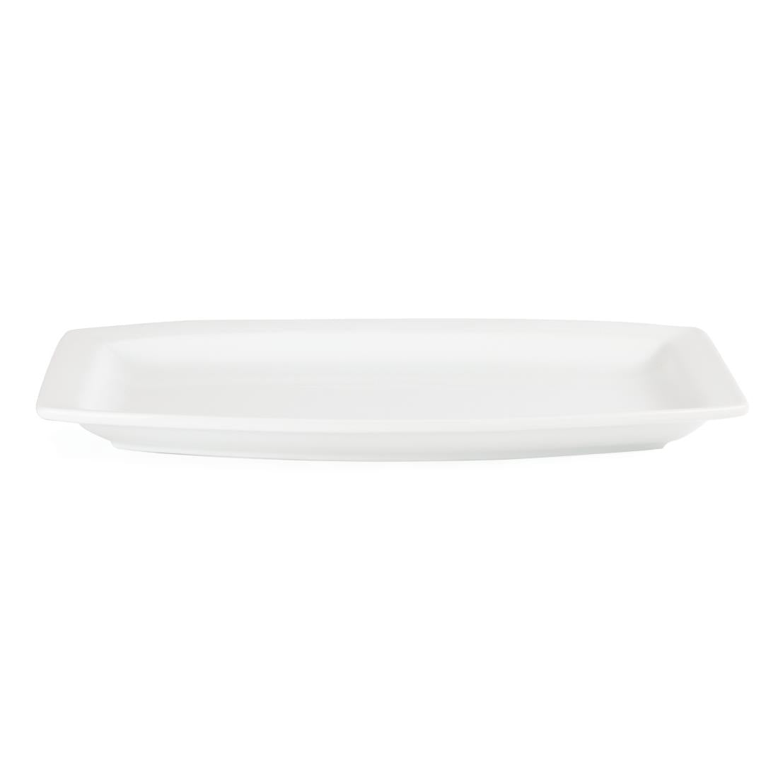 Assiettes rectangulaires Olympia Whiteware 320mm (lot de 6) — C361